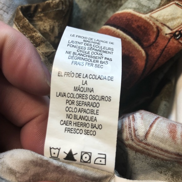 RedHead Long Sleeve Button up Shirt Men’s Large Vintage Trucks - Picture 9 of 16